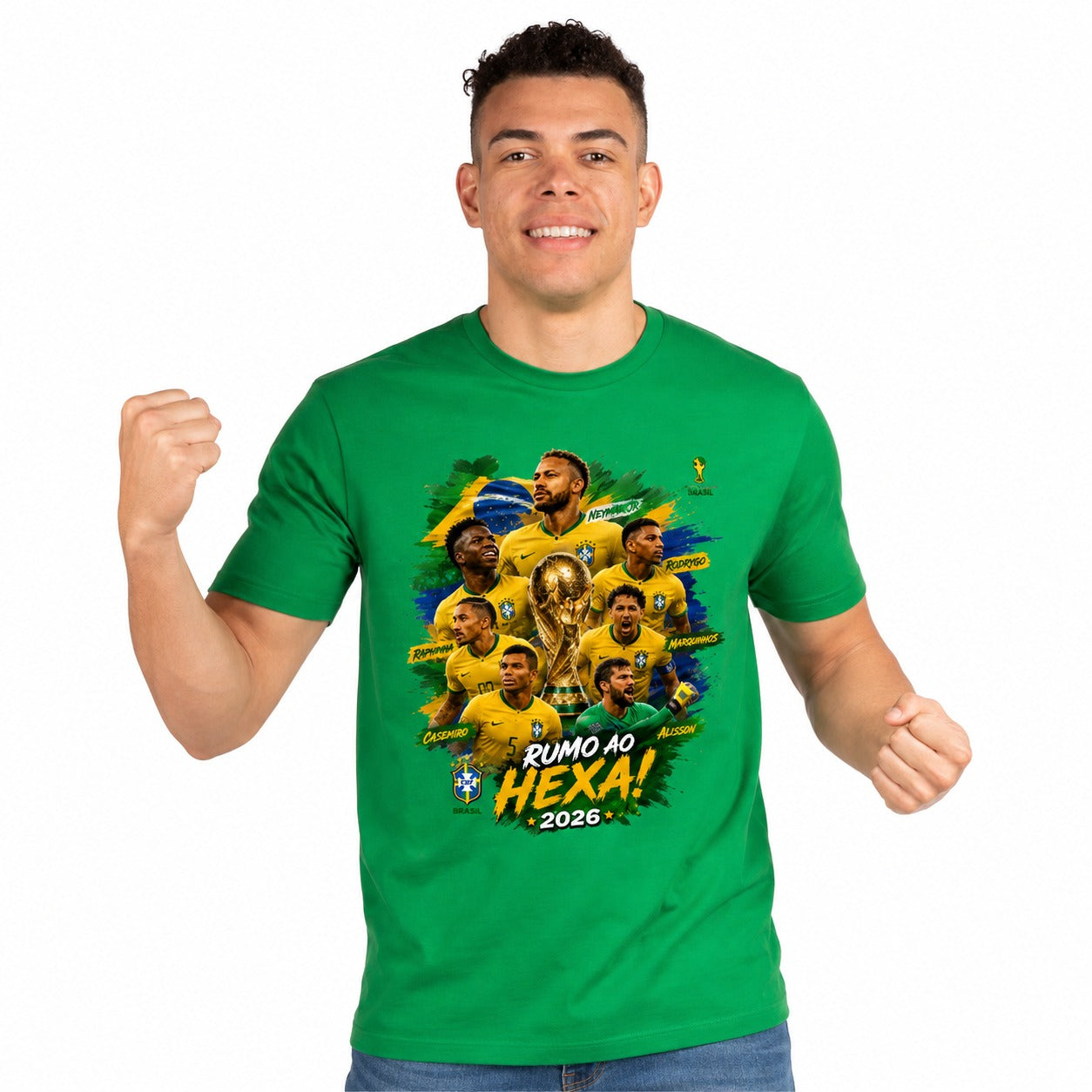 Men's Brasil "Rumo ao Hexa" 2026 Graphic T-Shirt
