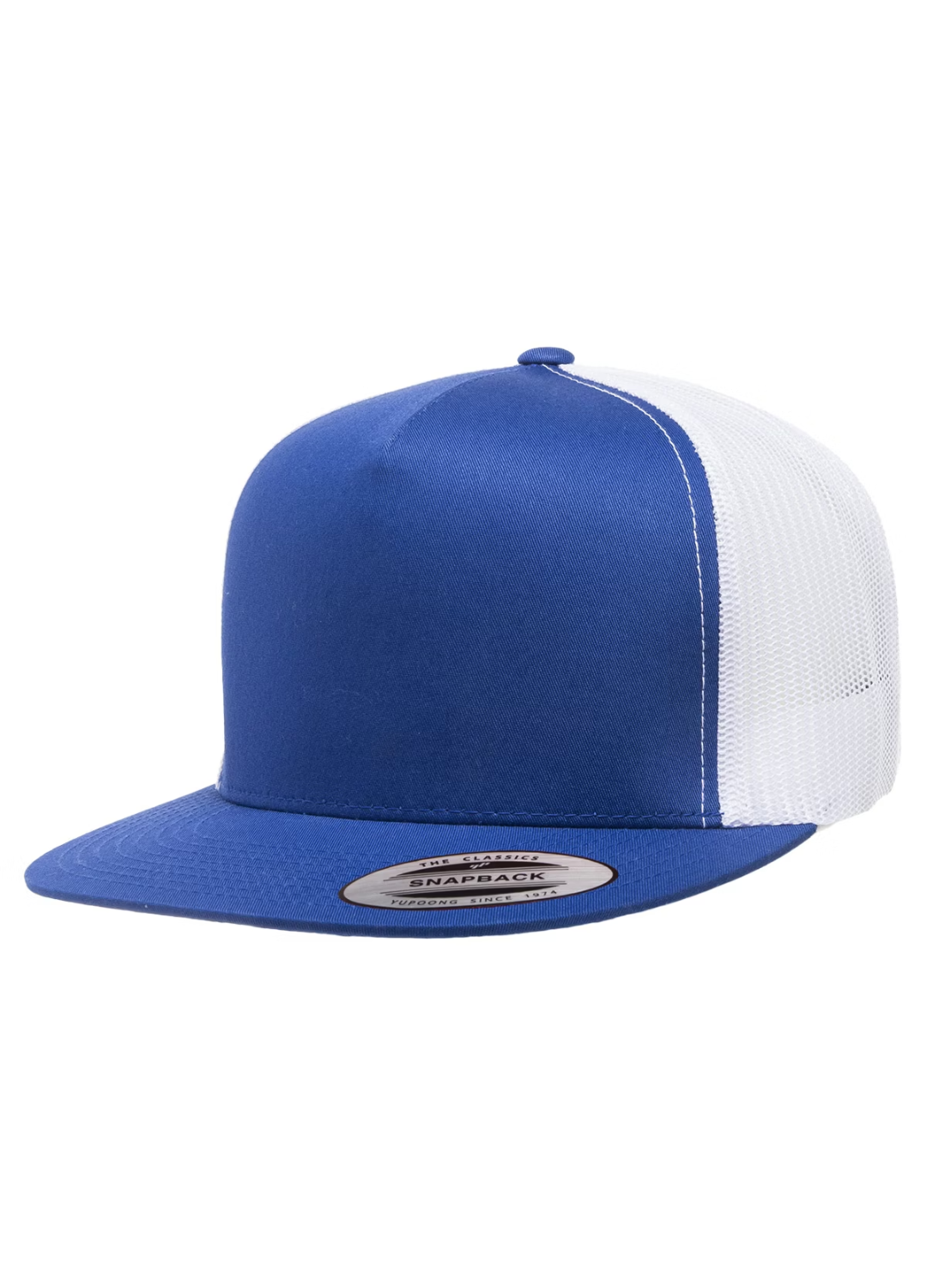 Custom Trucker Cap - 5-Panel Flat Bill - Yupoong 6006