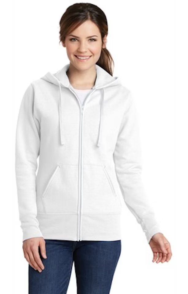 Custom Women's Full-Zip Hoodie - Port & Company LPC78ZH