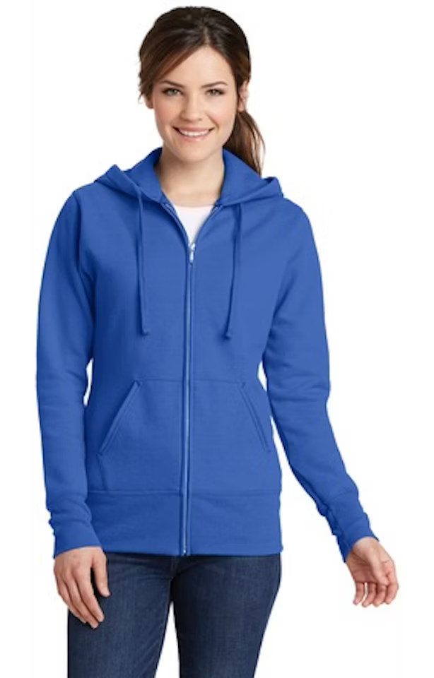 Custom Women's Full-Zip Hoodie - Port & Company LPC78ZH