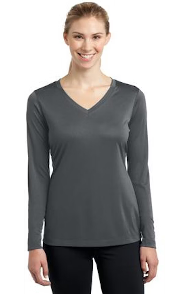 Custom Women's Long Sleeve V-Neck T-Shirt - Competitor - Sport-Tek LST353LS