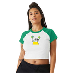 Women's Brasil "Flork Torcedor" Cropped Raglan