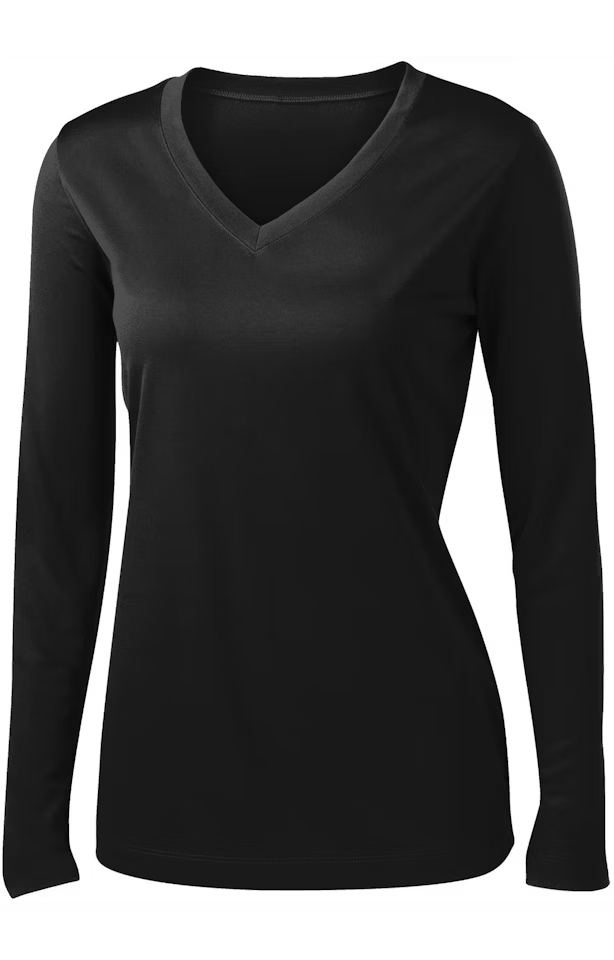 Custom Women's Long Sleeve V-Neck T-Shirt - Competitor - Sport-Tek LST353LS