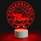 Philadelphia Sports LED Night Light | Eagles, 76ers, Phillies Custom Acrylic Lamp