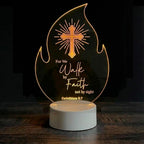 Custom Bible Verse LED Light | Christian Baptism Confirmation Gift Engraved Scripture Night Light