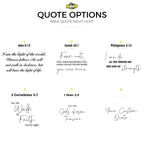 Custom Bible Verse LED Light | Christian Baptism Confirmation Gift Engraved Scripture Night Light