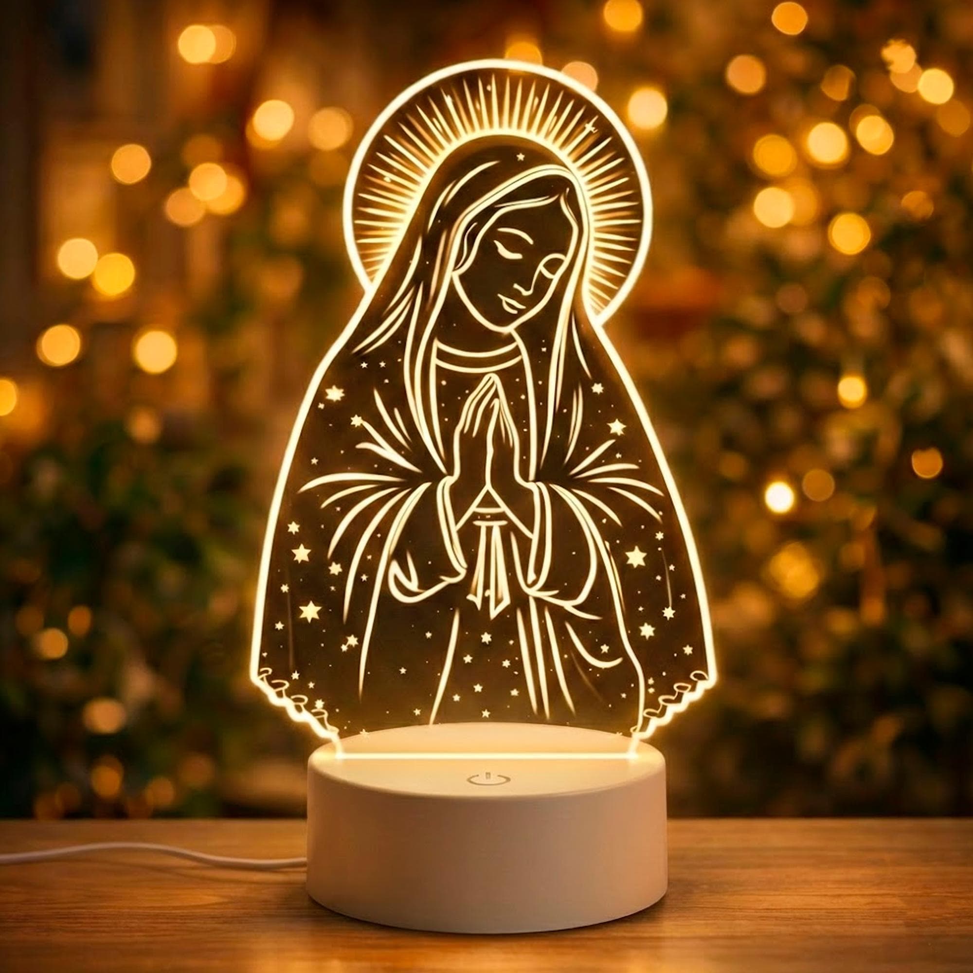 Our Lady of Guadalupe LED Lamp – Catholic Altar Night Light