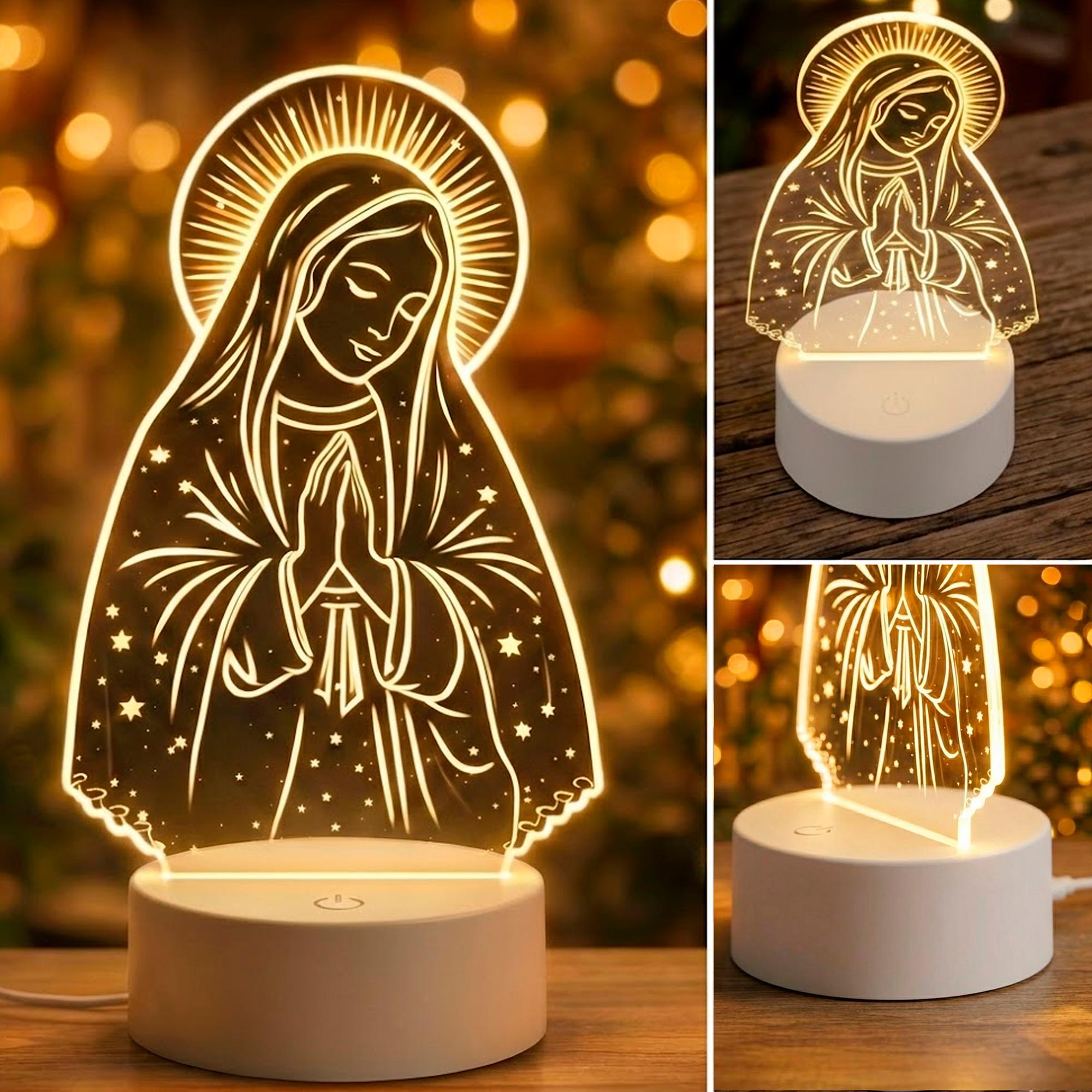 Our Lady of Guadalupe LED Lamp – Catholic Altar Night Light