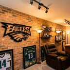 Philadelphia Eagles Wall Art | Black Acrylic NFL Logo Decor | 3D Football Sign for Man Cave | Game Room Wall Decoration | Eagles Fan Gift
