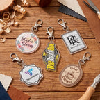 Custom Logo Acrylic Keychain - For Branding, Events, Client Gifts - Personalized Acrylic Tags