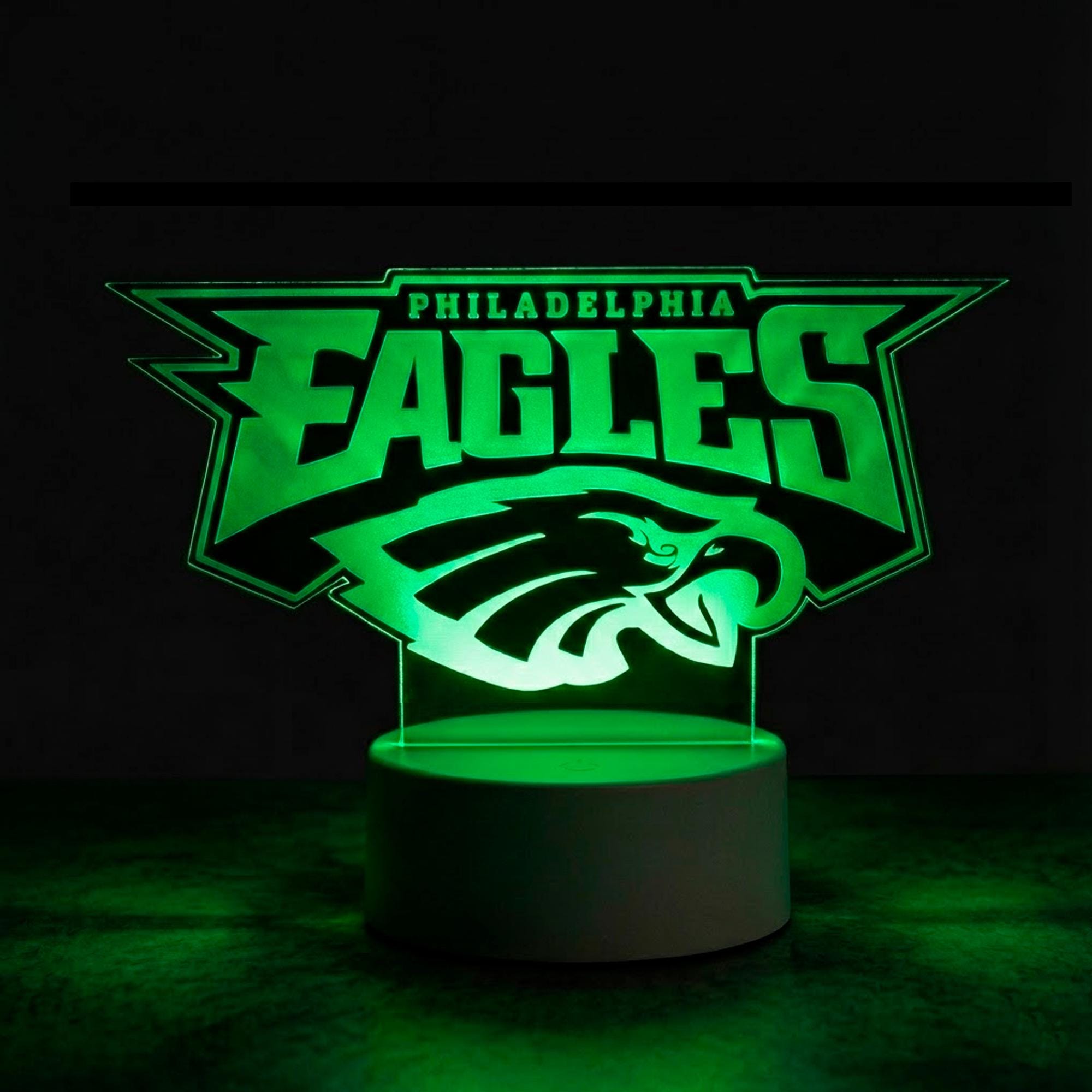 Philadelphia Sports LED Night Light | Eagles, 76ers, Phillies Custom Acrylic Lamp