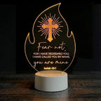 Custom Bible Verse LED Light | Christian Baptism Confirmation Gift Engraved Scripture Night Light