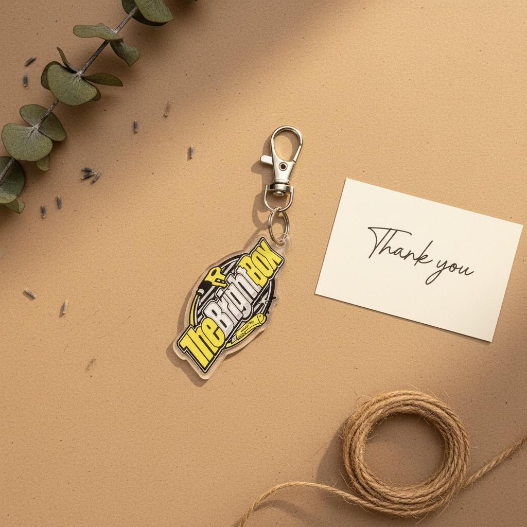 Custom Logo Acrylic Keychain - For Branding, Events, Client Gifts - Personalized Acrylic Tags