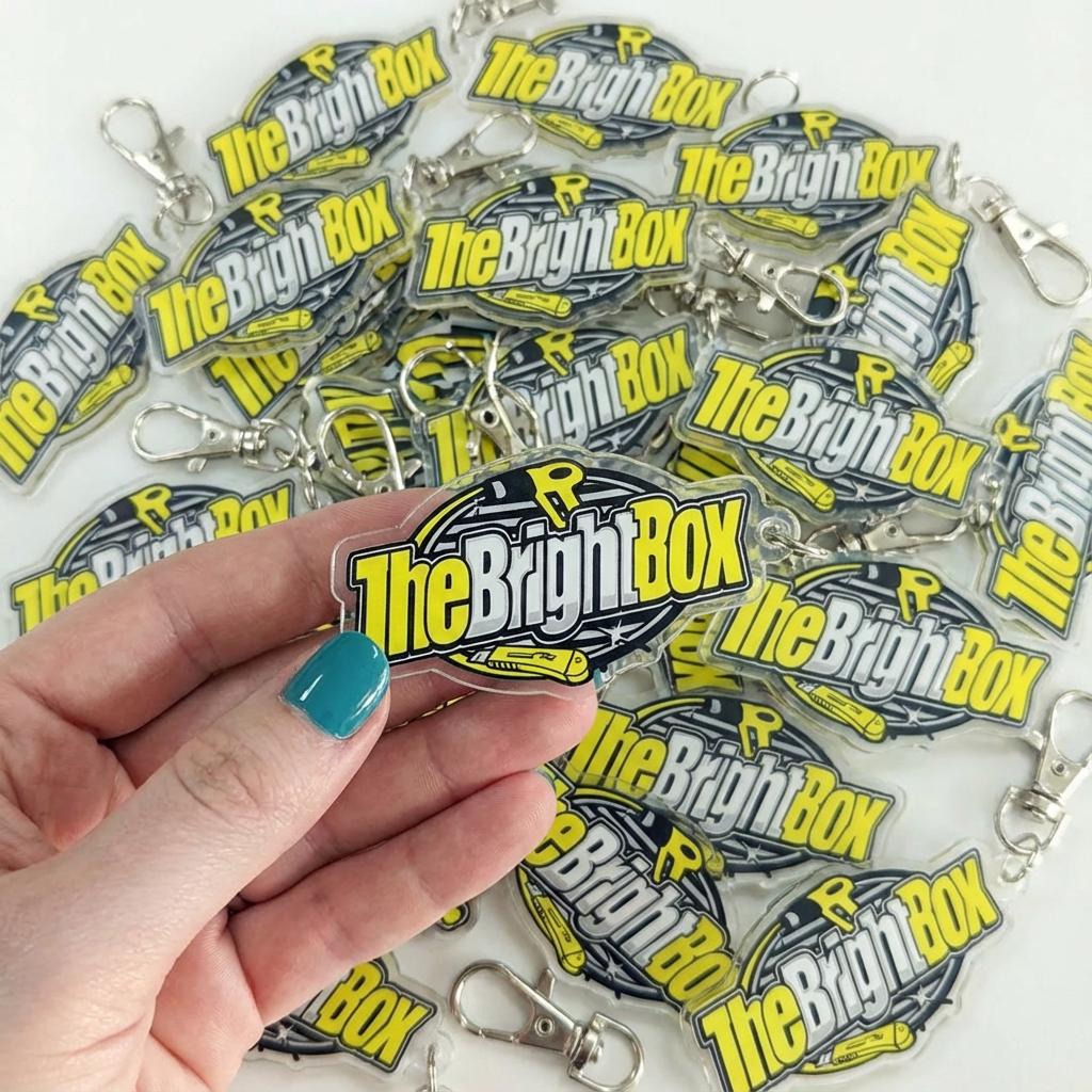 Custom Logo Acrylic Keychain - For Branding, Events, Client Gifts - Personalized Acrylic Tags