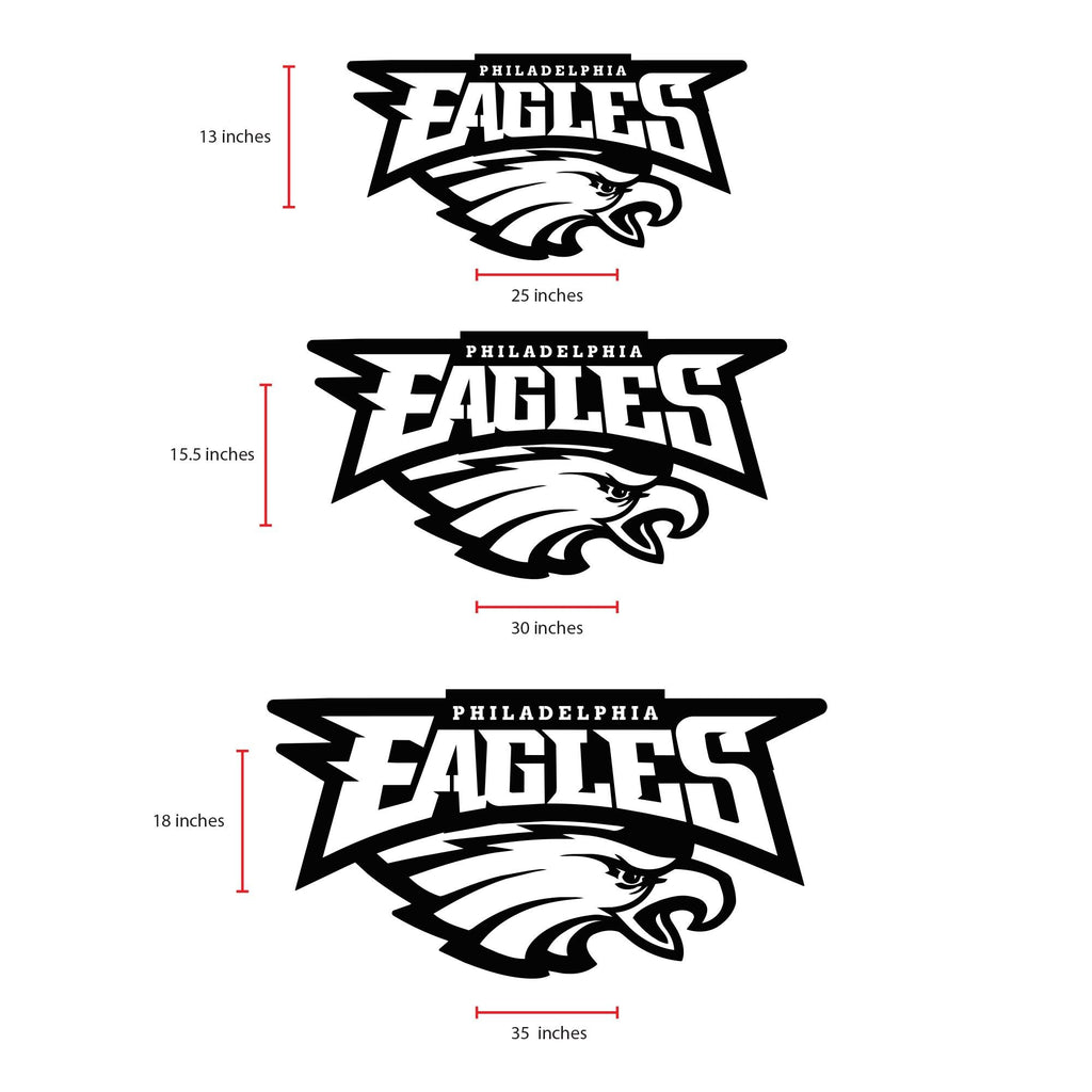 Philadelphia Eagles Wall Art | Black Acrylic NFL Logo Decor | 3D Football Sign for Man Cave | Game Room Wall Decoration | Eagles Fan Gift