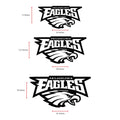 Philadelphia Eagles Wall Art | Black Acrylic NFL Logo Decor | 3D Football Sign for Man Cave | Game Room Wall Decoration | Eagles Fan Gift
