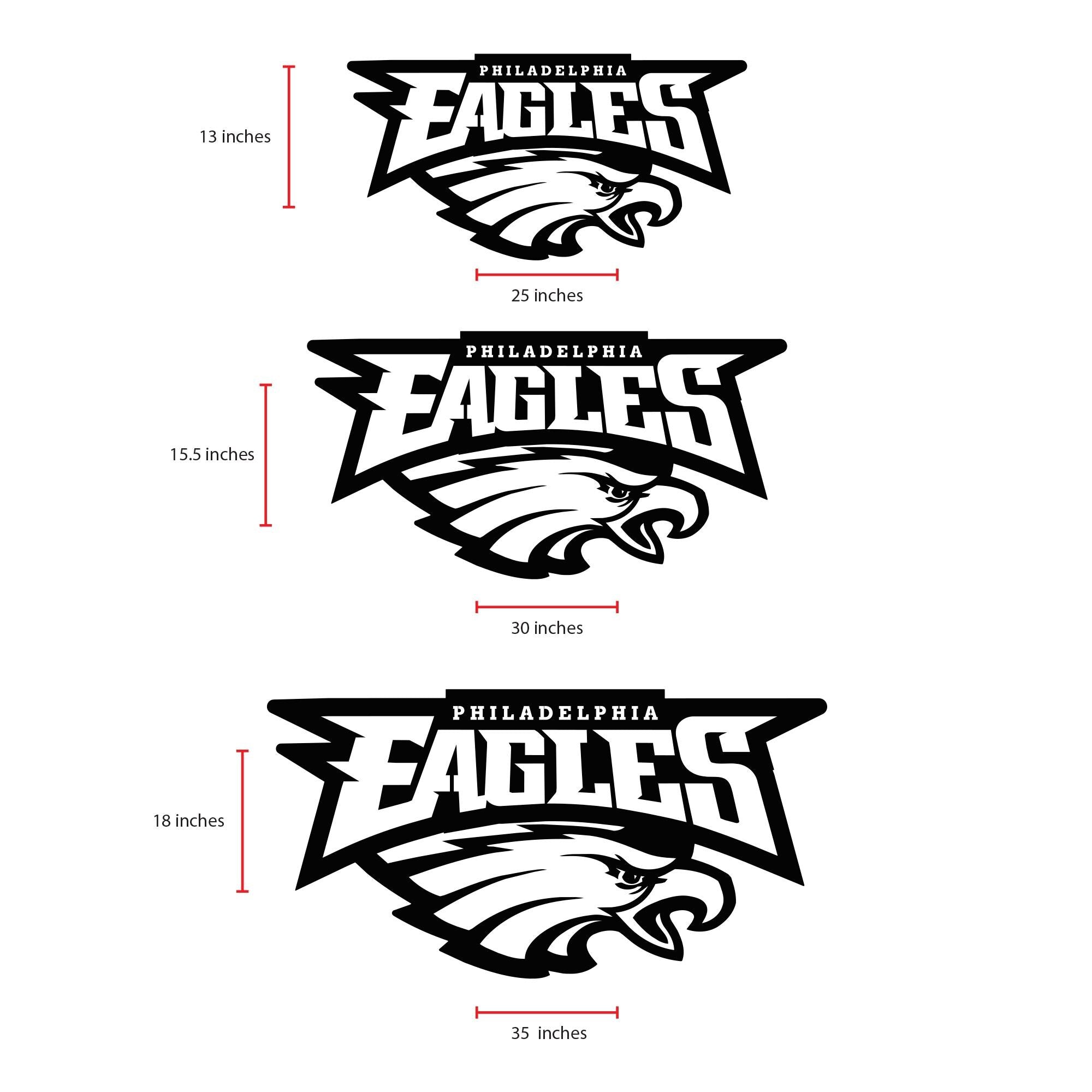 Philadelphia Eagles Wall Art | Black Acrylic NFL Logo Decor | 3D Football Sign for Man Cave | Game Room Wall Decoration | Eagles Fan Gift