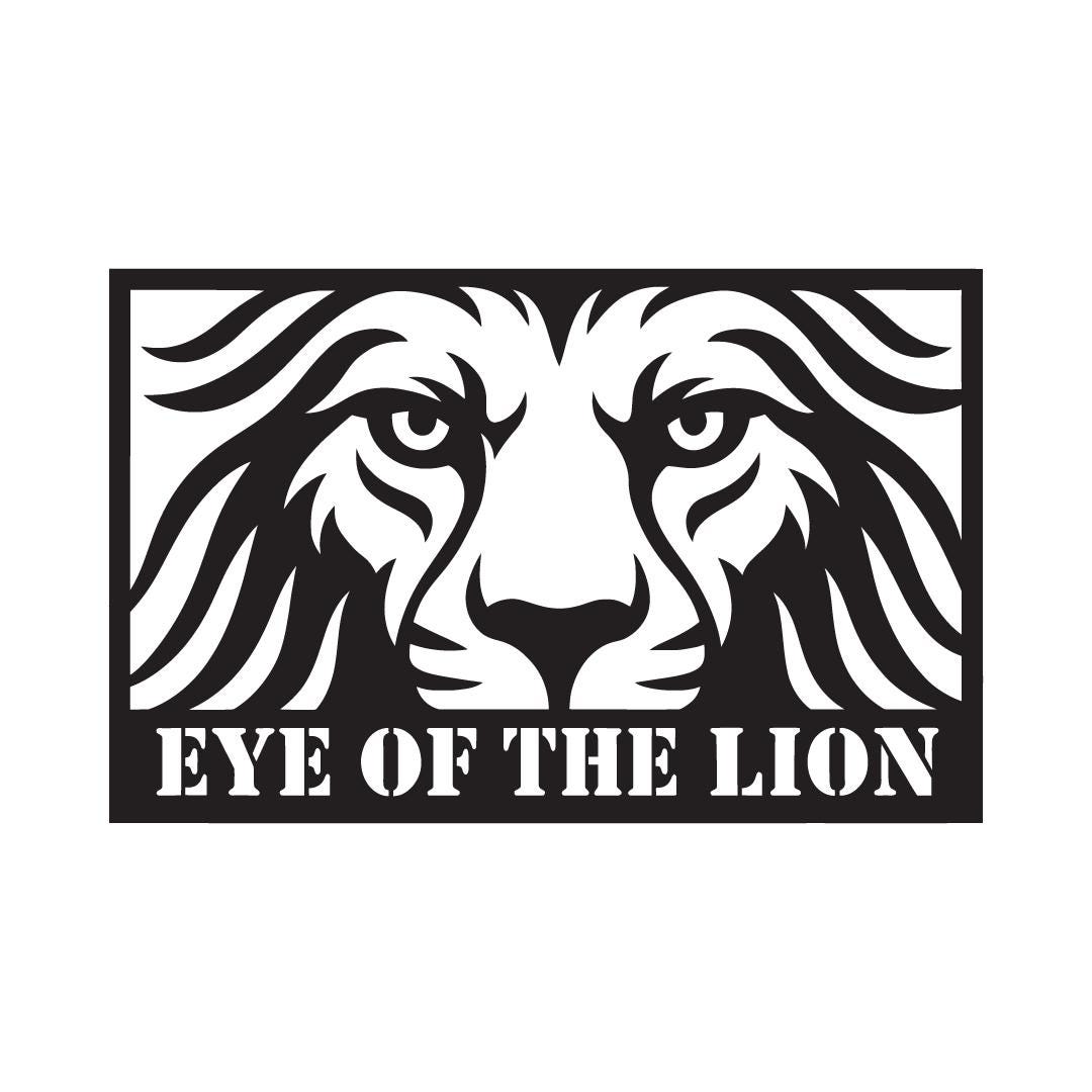Black Acrylic Animal Eyes Wall Art – Tiger, Lion, Wolf, Cheetah