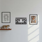 Black Acrylic Animal Eyes Wall Art – Tiger, Lion, Wolf, Cheetah