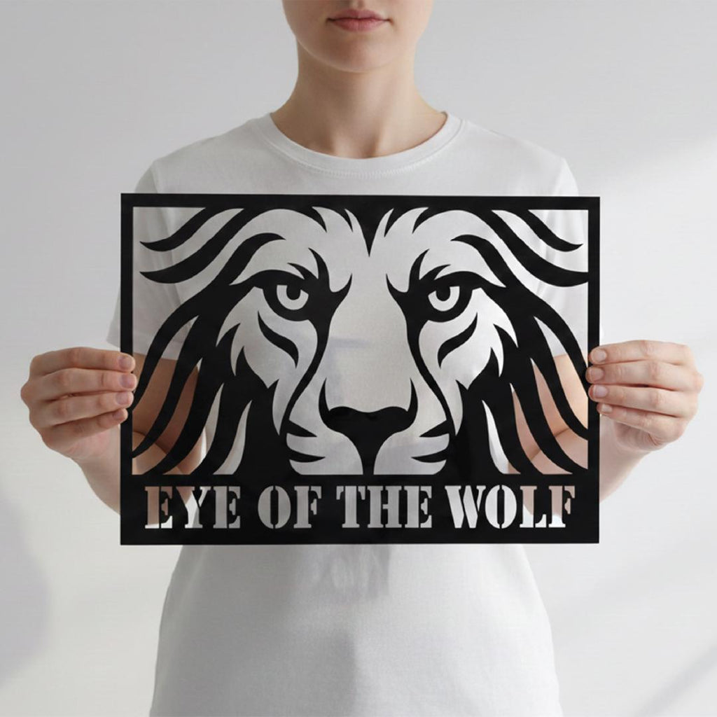 Black Acrylic Animal Eyes Wall Art – Tiger, Lion, Wolf, Cheetah