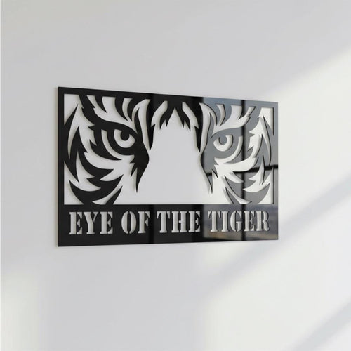 Black Acrylic Animal Eyes Wall Art – Tiger, Lion, Wolf, Cheetah