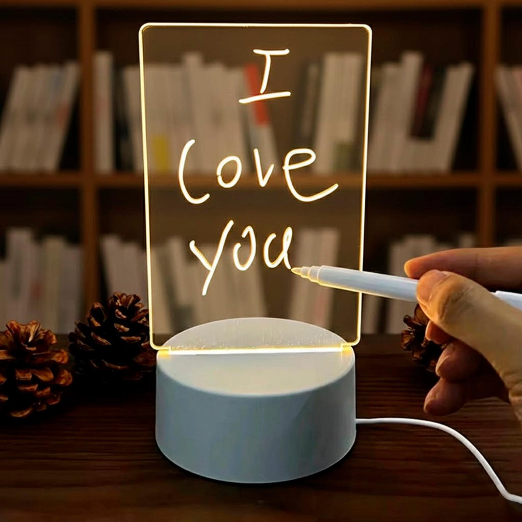RGB LED Message Board | Acrylic Dry Erase Night Light