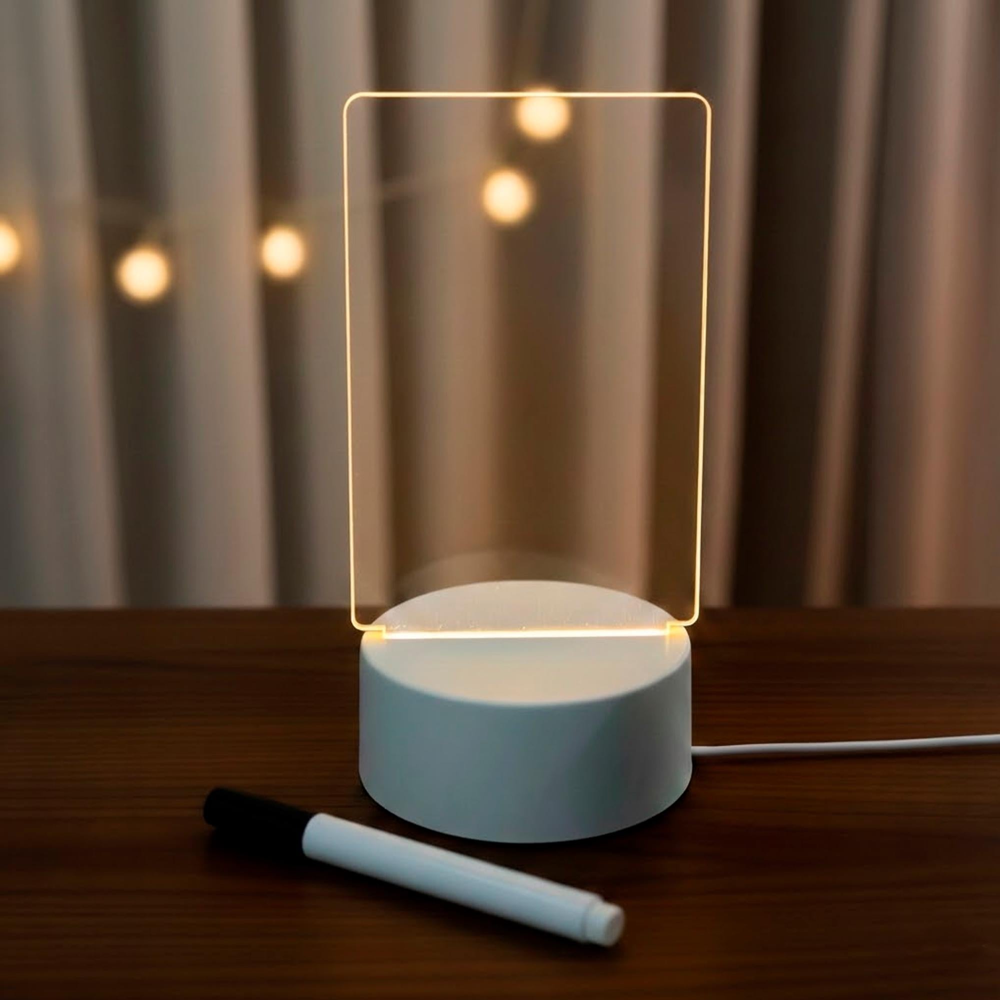 RGB LED Message Board | Acrylic Dry Erase Night Light