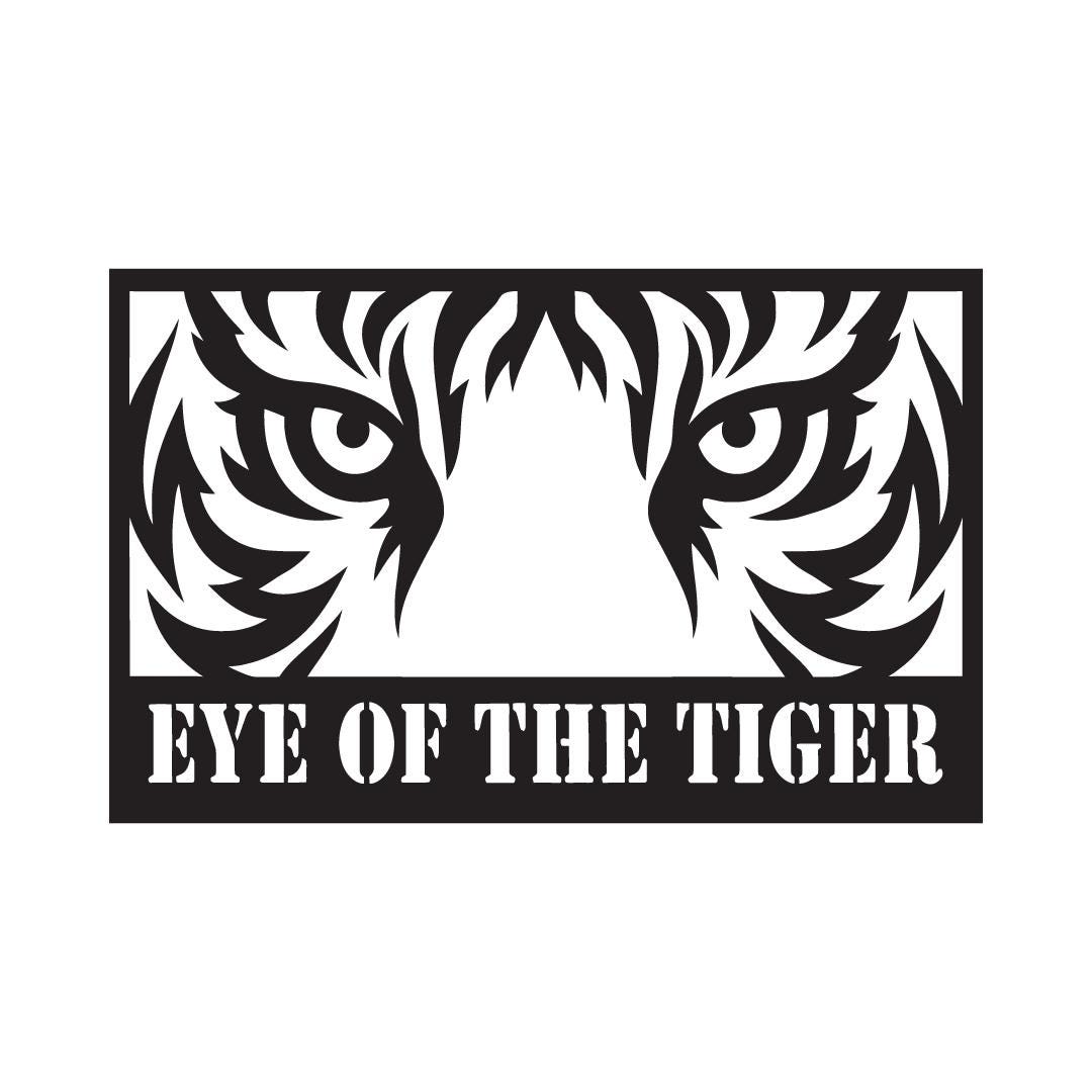 Black Acrylic Animal Eyes Wall Art – Tiger, Lion, Wolf, Cheetah