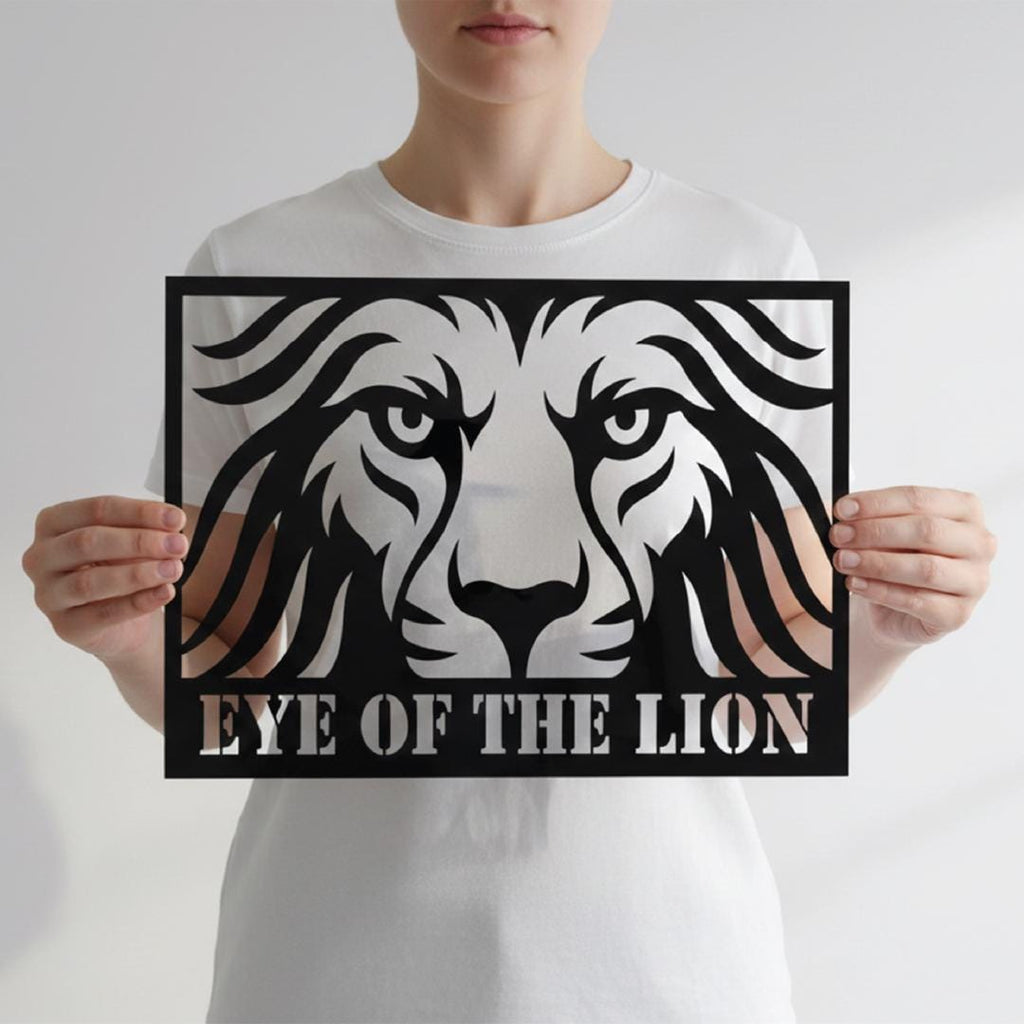 Black Acrylic Animal Eyes Wall Art – Tiger, Lion, Wolf, Cheetah