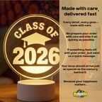 Class of 2026 Graduation Lamp: Personalized Acrylic Night Light Keepsake