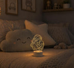 Custom Mom and Baby Acrylic Night Light | Personalized Nursery Lamp, Motherhood Gift