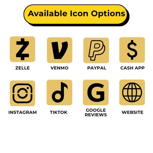 Custom Acrylic QR Code Sign | Laser Engraved Business Payment Display Stand