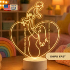 Mom Child Heart Acrylic Lamp | Motherhood Love Night Light