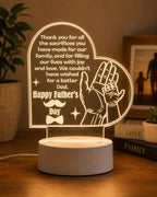 Personalized Father’s Day LED Light: My Dad Is My Superhero