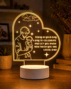 Personalized Father’s Day LED Light: My Dad Is My Superhero