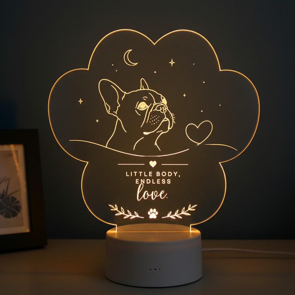 Bulldog Night Light: Cozy Bulldog Decor Gift