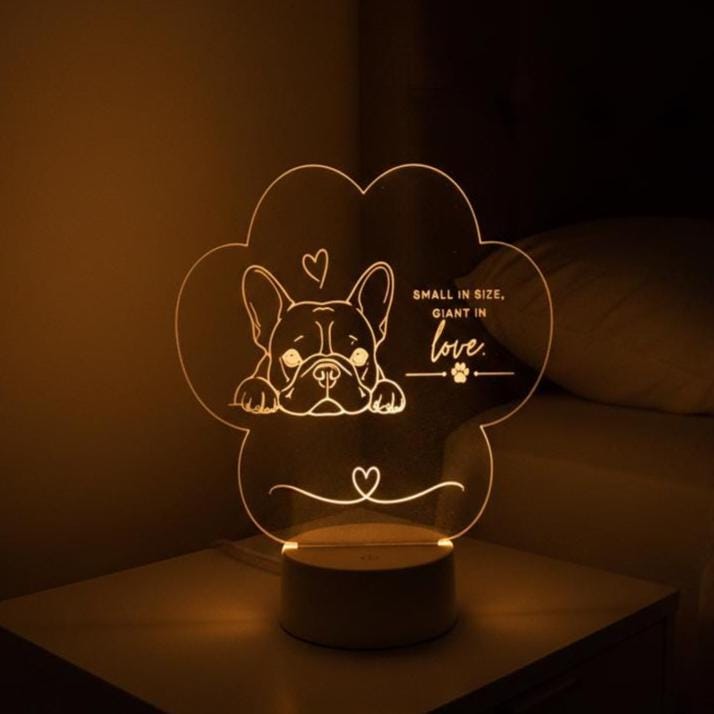 Bulldog Night Light: Cozy Bulldog Decor Gift