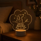 Personalized Pet Night Light: Dog Acrylic Lamp