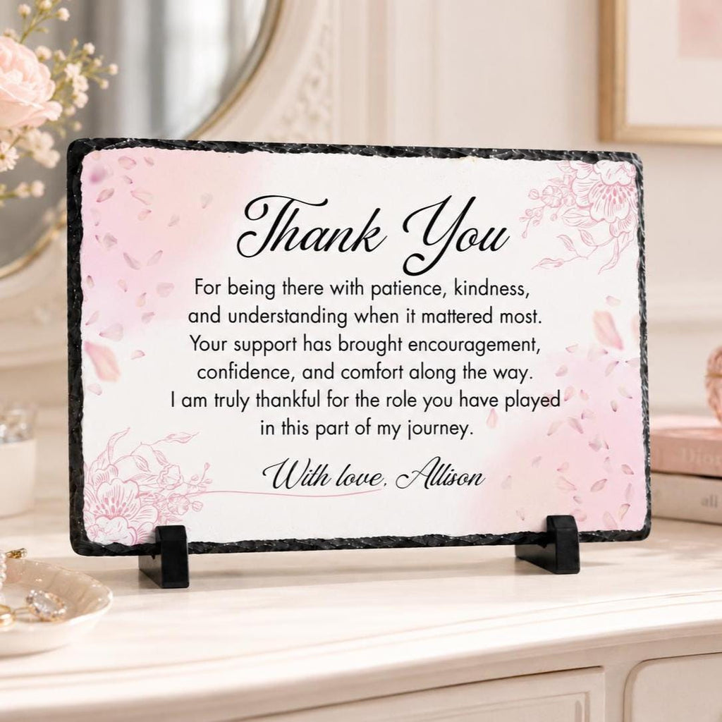 Personalized Thank You Stone Plaque Gift