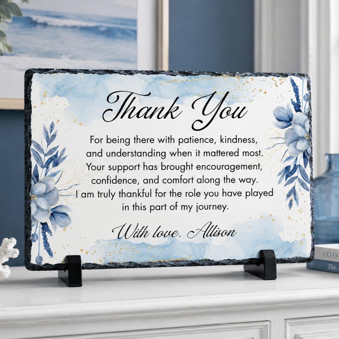 Personalized Thank You Stone Plaque Gift