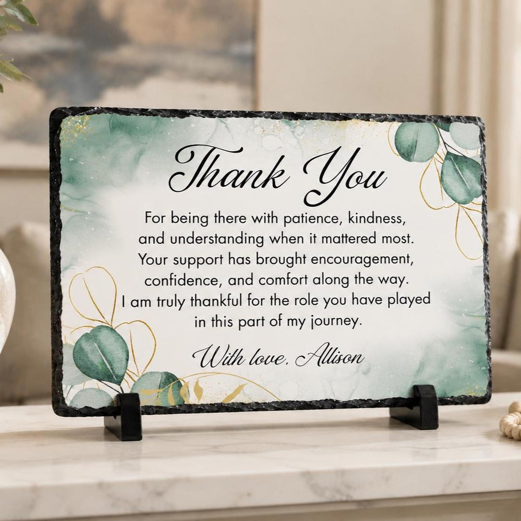 Personalized Thank You Stone Plaque Gift