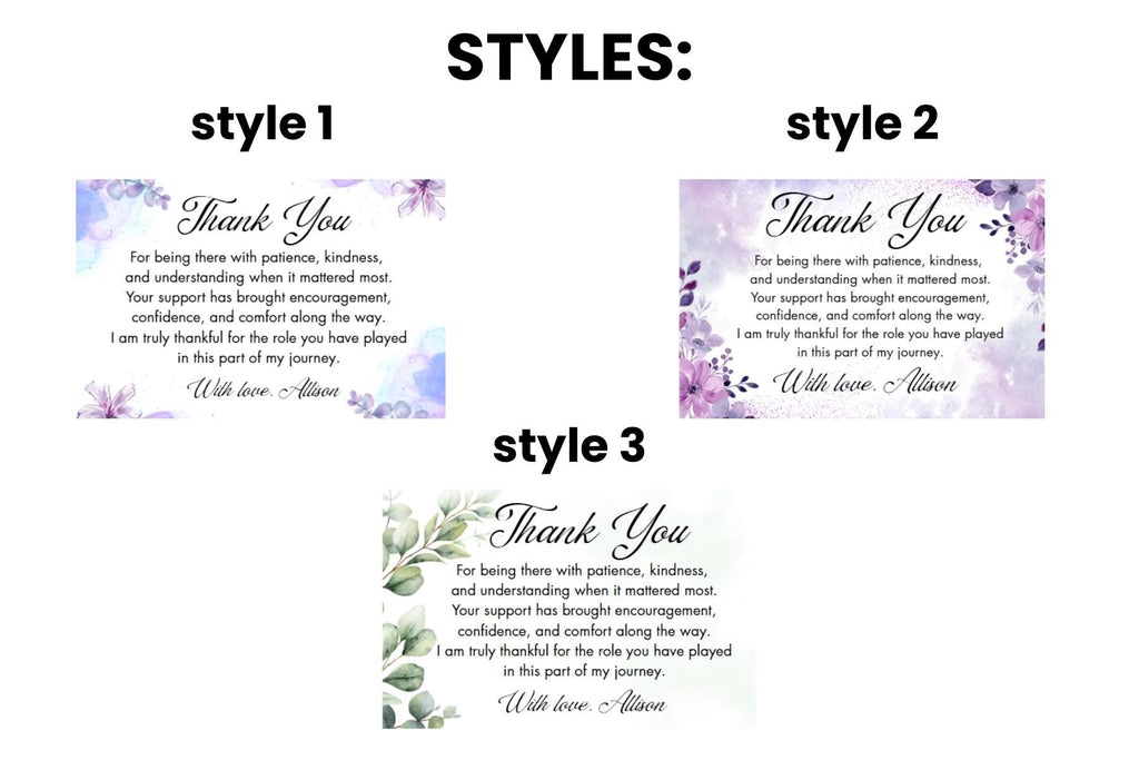 Personalized Appreciation Gift with Floral Design