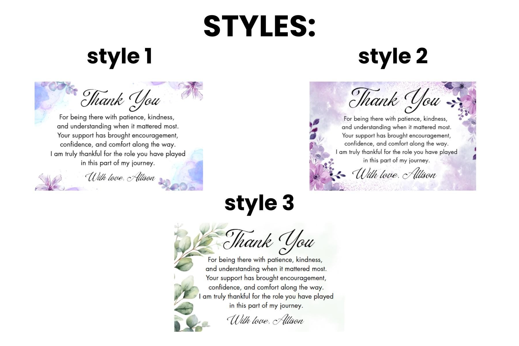 Personalized Appreciation Gift with Floral Design