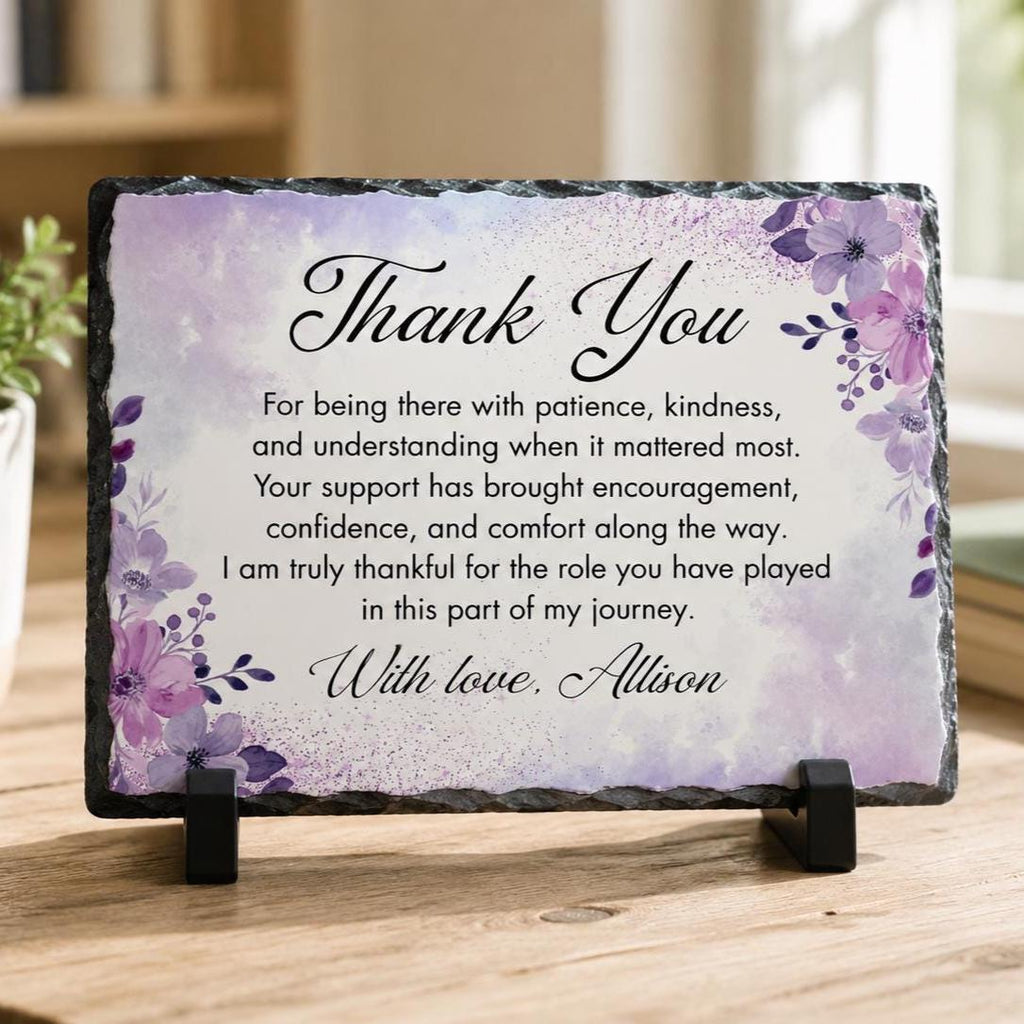 Personalized Appreciation Gift with Floral Design