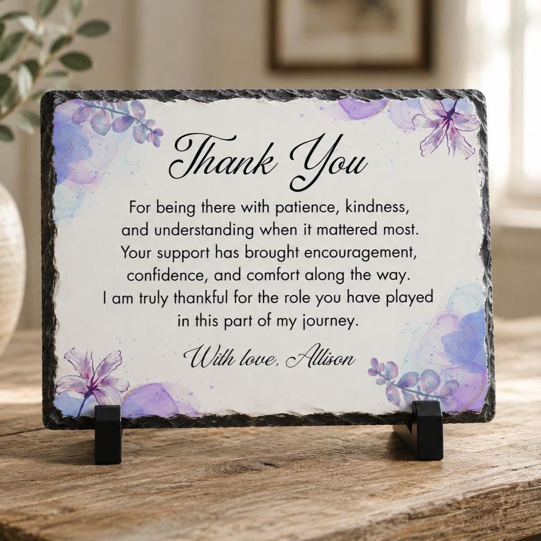 Personalized Appreciation Gift with Floral Design