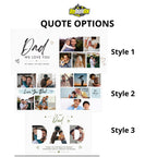 Custom Dad Photo Mug: Personalized Father's Day Picture Collage