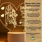 Personalized Daddy Night Light : Little Girl Little Boy