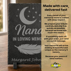 Personalized Memorial Slate Stone | Laser Engraved Remembrance Plaque | Custom Sympathy Gift | In Loving Memory Stone