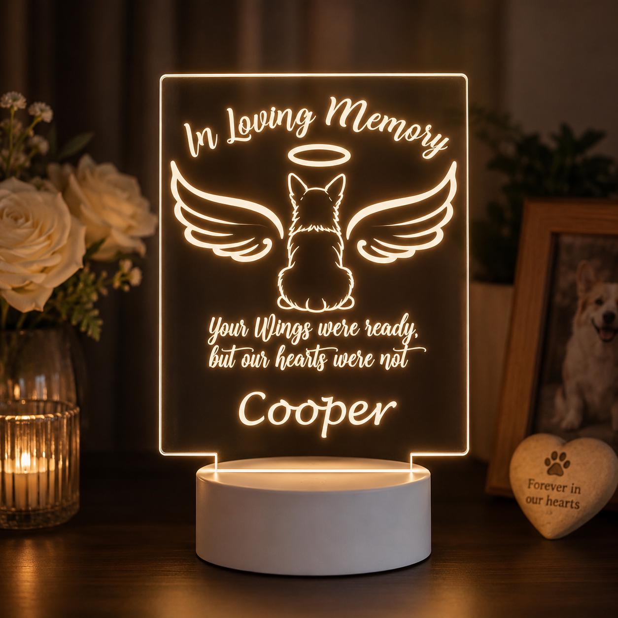 Personalized Pet Memorial LED : In Loving Memory