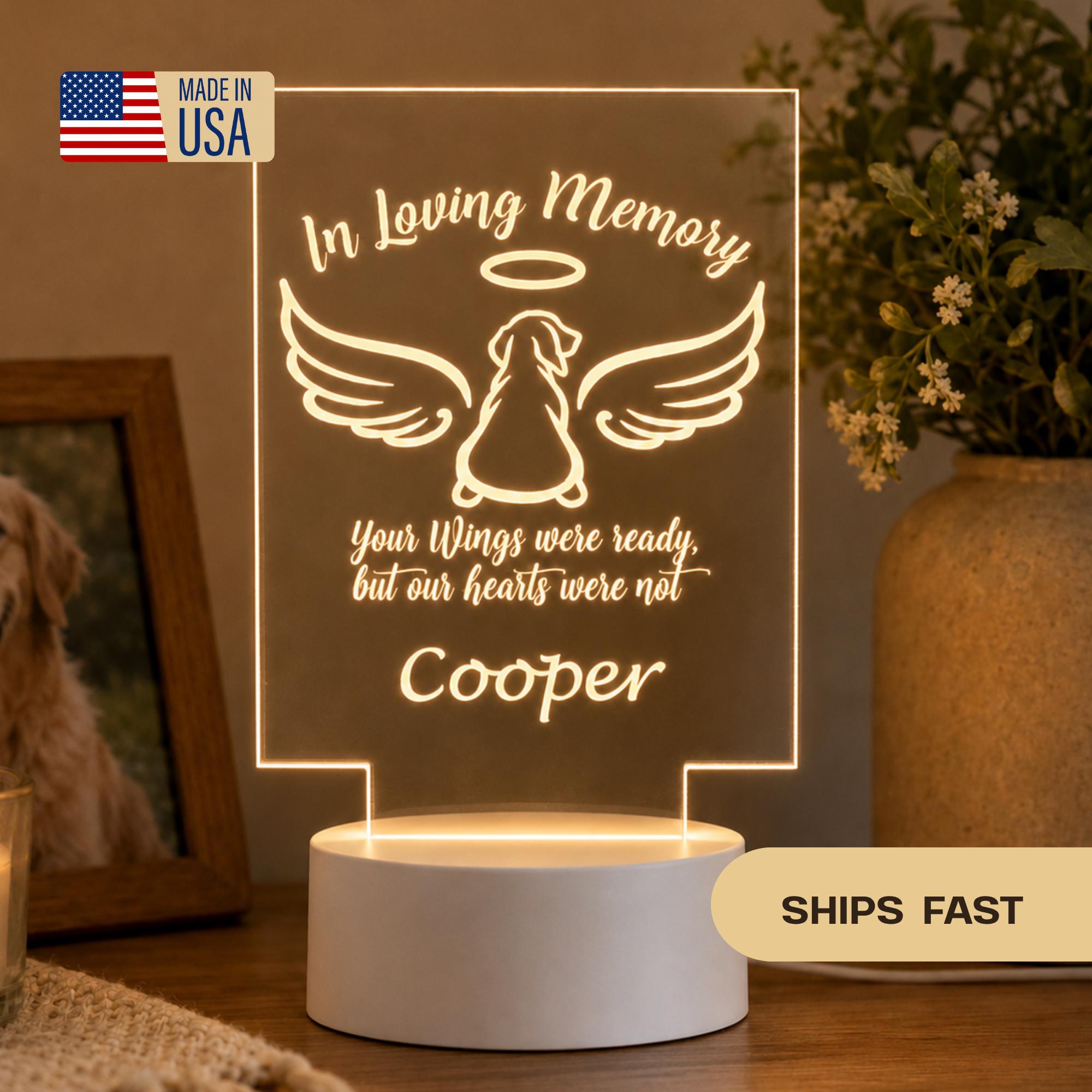 Personalized Pet Memorial LED : In Loving Memory